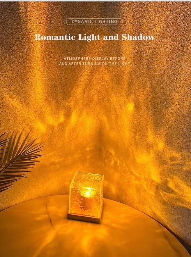 Wave Lamp, Wave Light Cube, Aurora Glow Lamp Crystal Night Light