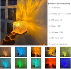 Wave Lamp, Wave Light Cube, Aurora Glow Lamp Crystal Night Light